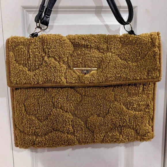 Vintage punch needle purse - Picture 1 of 5